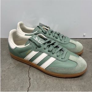 adidas Samba OG Silver Green Gum